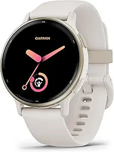 Garmin vívoactive® 5, Health & Fitness GPS Smartwatch, 42mm, Ivory 24/7 Health Monitoring, Built-In Sports Apps, Sleep Coach, Body Battery™ Energy Monitoring, Workout Benefit & Recovery Time