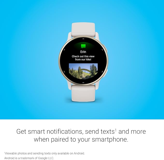 Garmin vívoactive® 5, Health & Fitness GPS Smartwatch, 42mm, Ivory 24/7 Health Monitoring, Built-In Sports Apps, Sleep Coach, Body Battery™ Energy Monitoring, Workout Benefit & Recovery Time