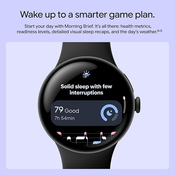 Google Pixel Watch 5 (41mm) - Android Smartwatch - Obsidian - LTE | Gemini Intelligence, domed display, comprehensive health and fitness tracking, 2 years...