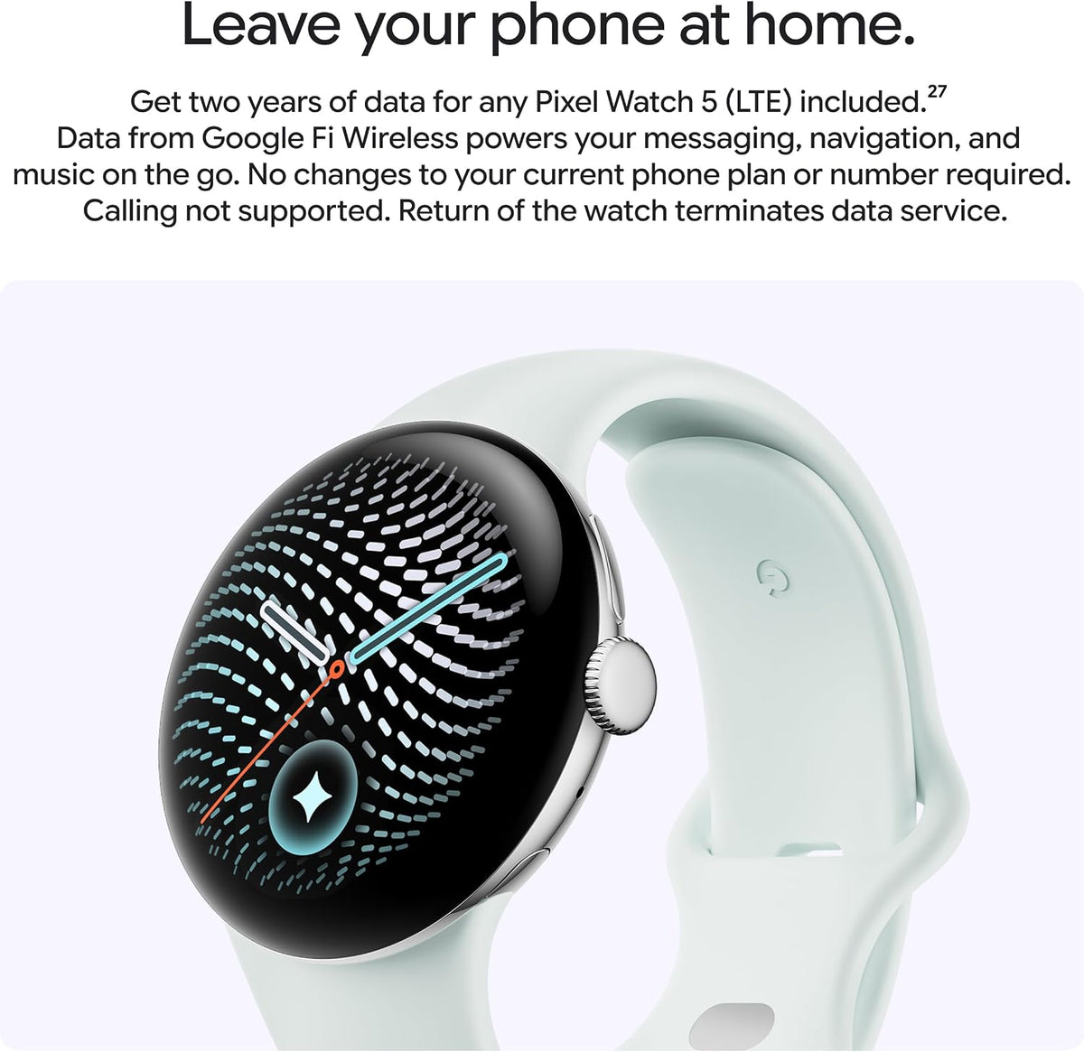 Google Pixel Watch 5 (41mm) - Android Smartwatch - Obsidian - LTE | Gemini Intelligence, domed display, comprehensive health and fitness tracking, 2 years...