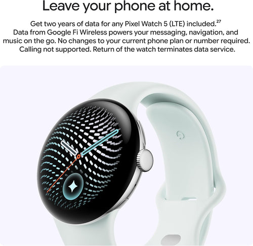 Google Pixel Watch 5 (41mm) - Android Smartwatch - Obsidian - LTE | Gemini Intelligence, domed display, comprehensive health and fitness tracking, 2 years...